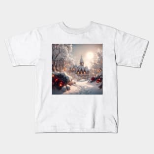 Warm White Christmas Kids T-Shirt